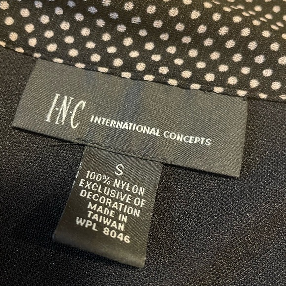 INC International Concepts V-Neck Tie Front Blouse Size Small - Picture 5 of 10